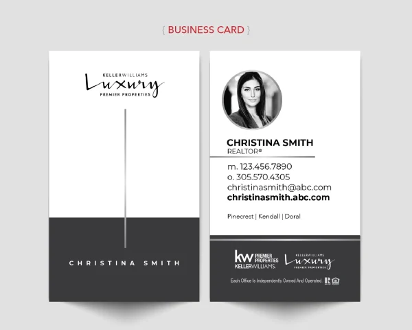 KW Luxury Agents Business Card